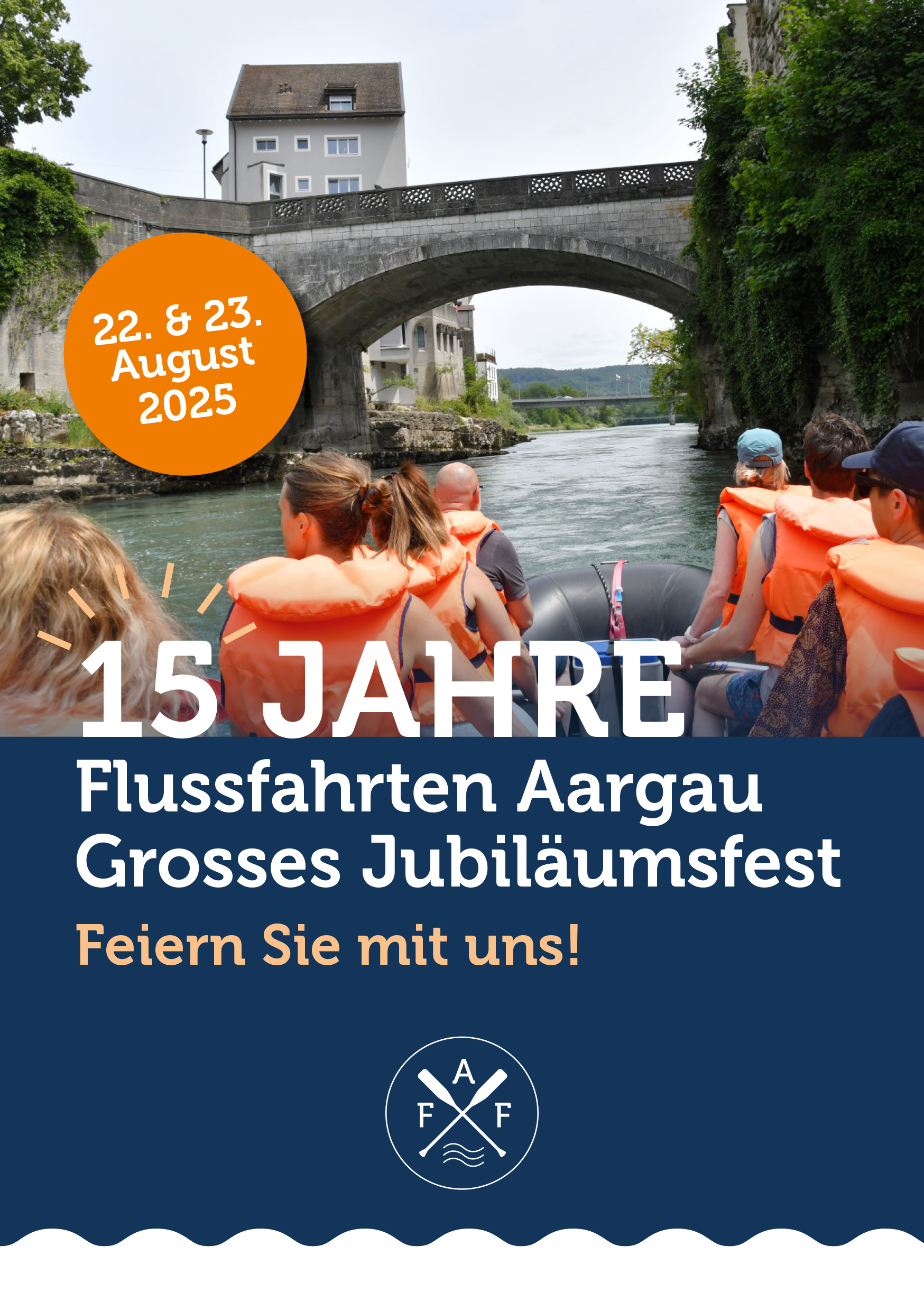 Flussfahrten Aargau Jubiläum 2025